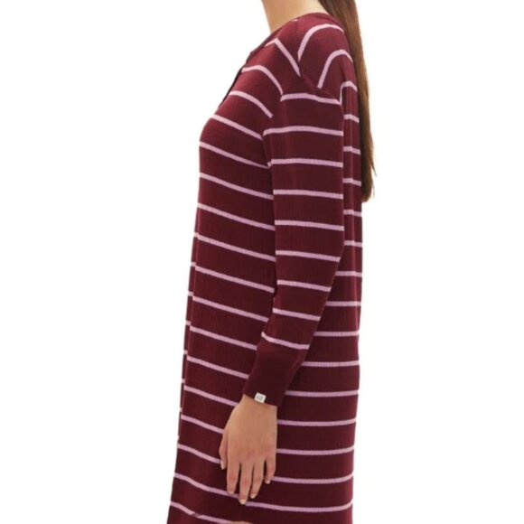 Gap Body Henley Dorm Long-Sleeve Sleepshirt G1086XDLMA Red Striped NWT M - Picture 6 of 6